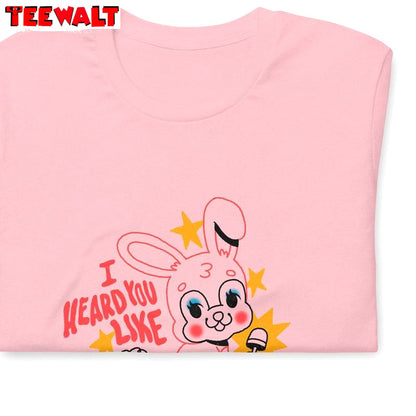 Must Have I Heard You Like Magic Shirt, Pink Rabbit Wand T Shirt Short Sleeve