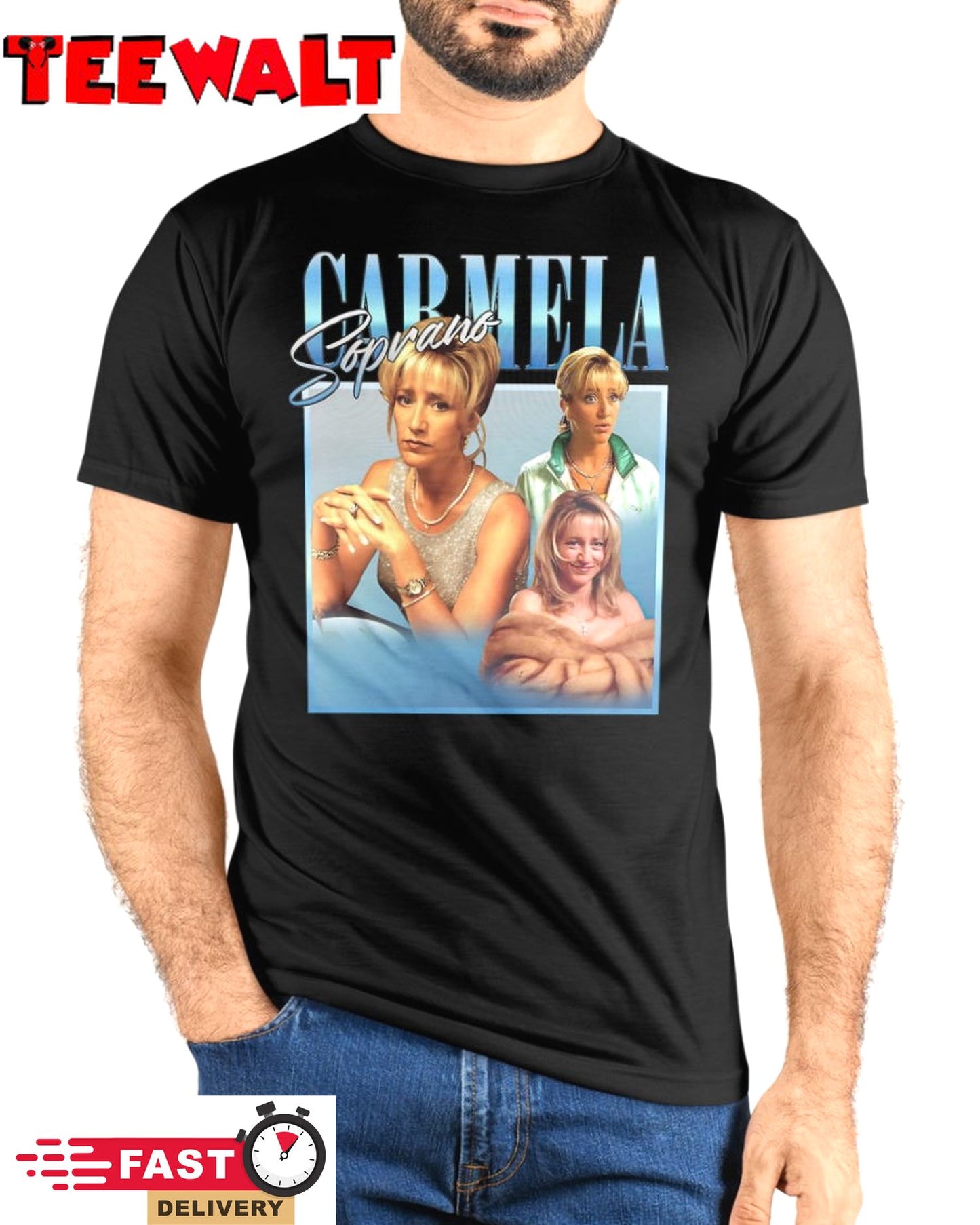 Edie Falco Shirts That Go Hard Carmela Soprano Shirt