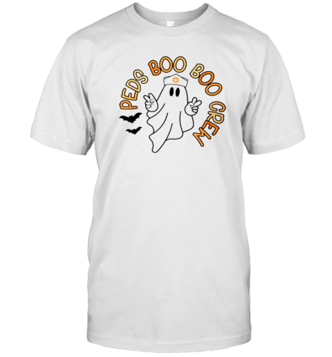 Halloween Nurse Peds Boo Boo Crew Pediatric Nurse Ghost Fall T-Shirt