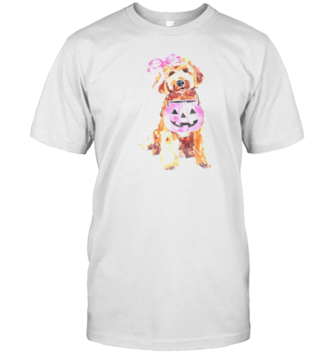 Halloween Golden Retriever Dog , Halloween Dog Ghost T-Shirt