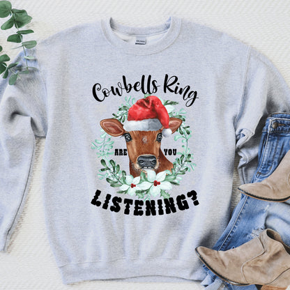 Merry Christmoos Christmas Cow Sweatshirt - Funny Gift For Cow Lovers