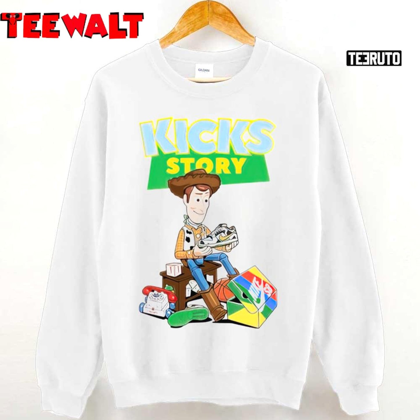 Kicks Story Woody Toy Story Love Sneakers Unisex T-Shirt