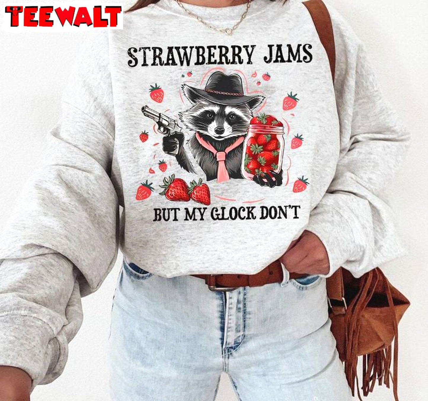 Strawberry Jams But My Glock Don't Shirt 03