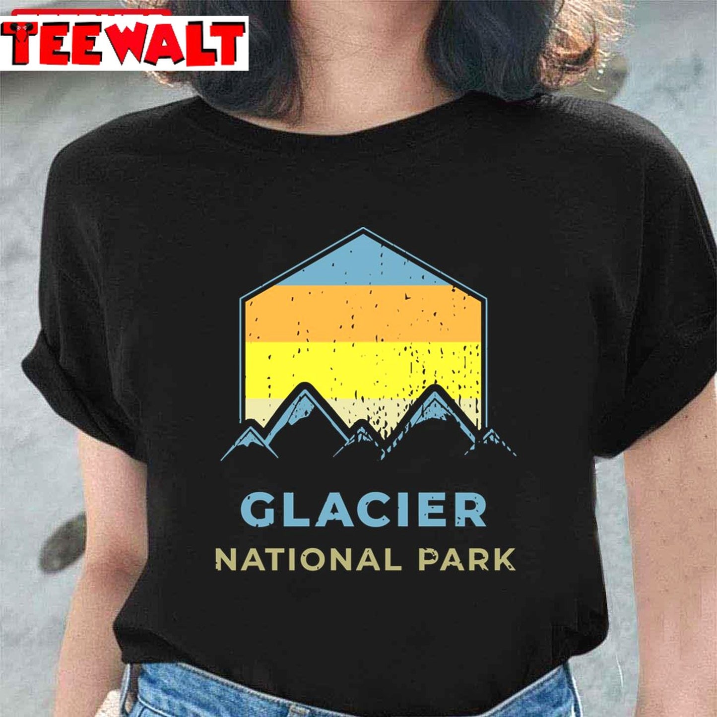 Glacier National Park Hiking Camping Unisex T-Shirt