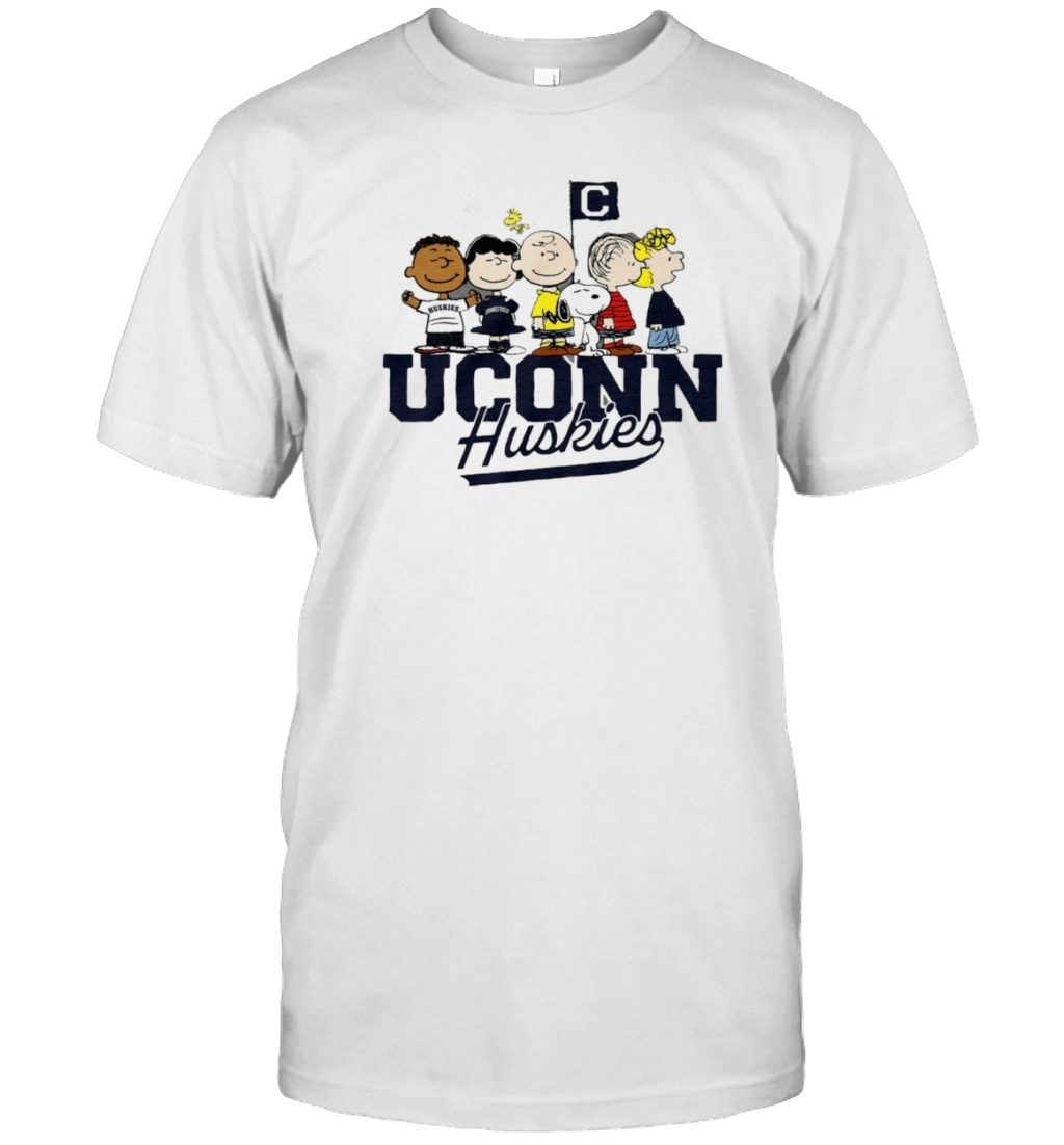 Peanuts Characters Uconn Huskies The Gang T-Shirt