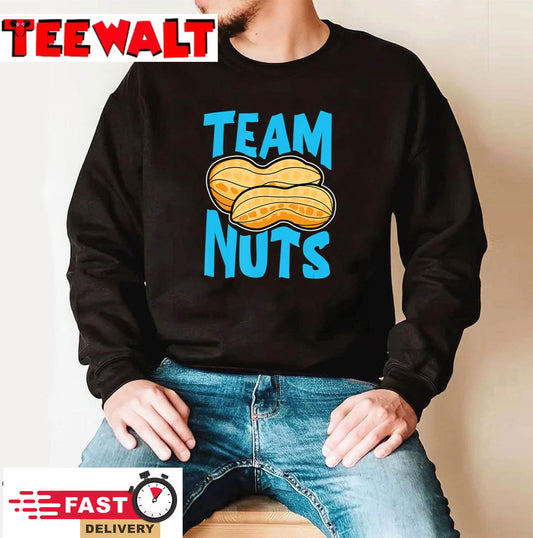 Team Nuts Funny Matching Party Baby Boy Gender Reveal T-Shirt