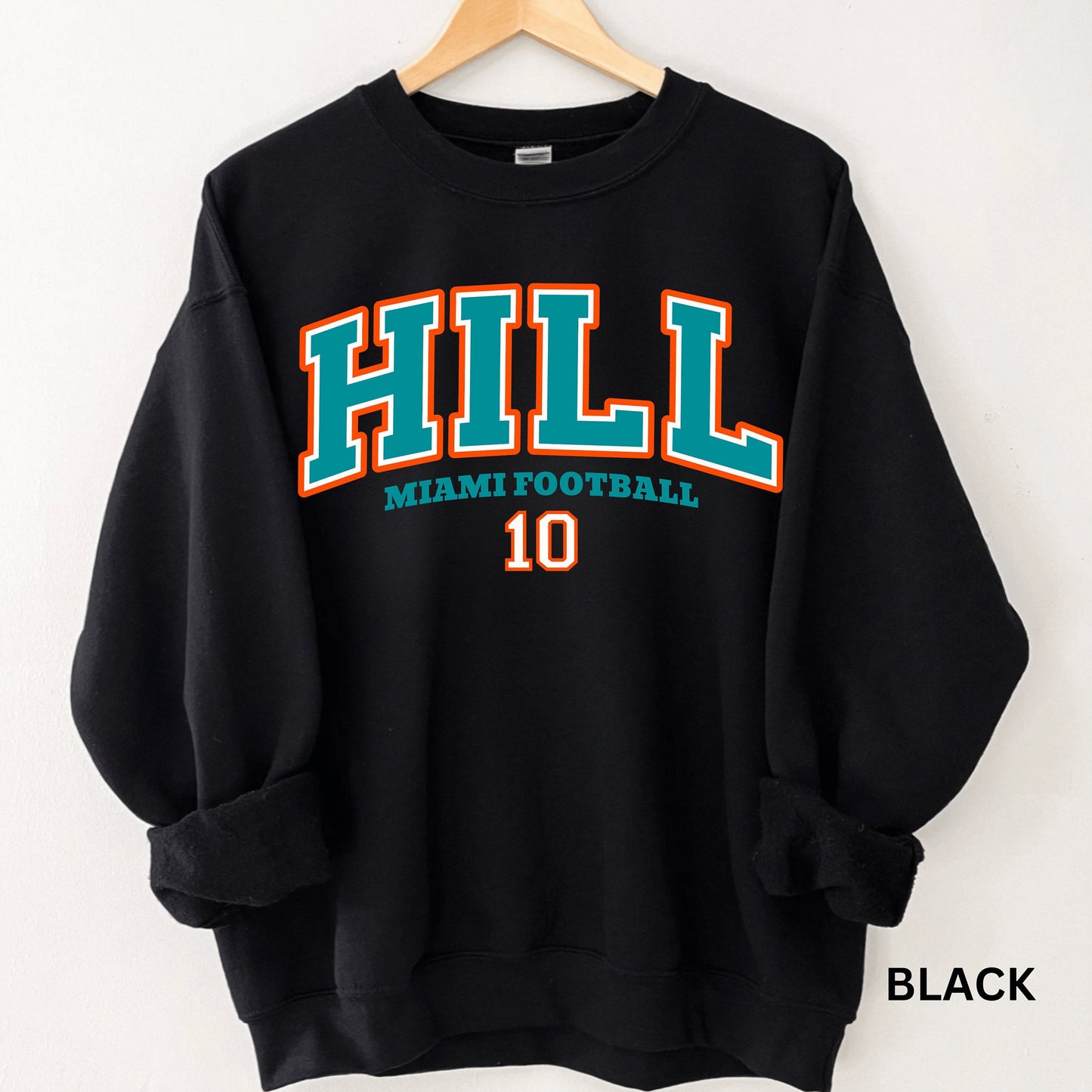 Tyreek Hill Vintage Miami Football Sweatshirt - Dolphin Football Shirt