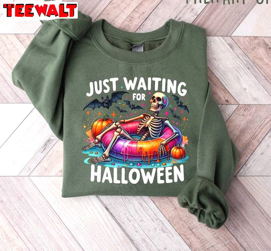 Cute Spooky Summer Halloween T Shirt , Unique Just Waiting For Halloween