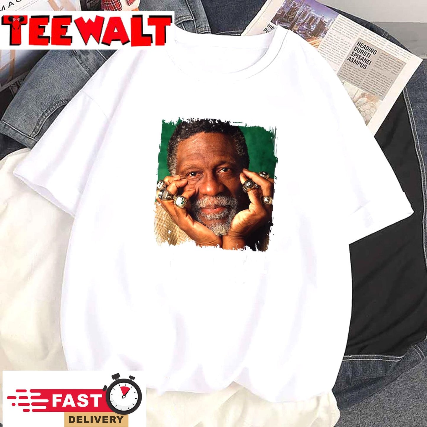 Vintage Retro Bill Russell T-Shirt