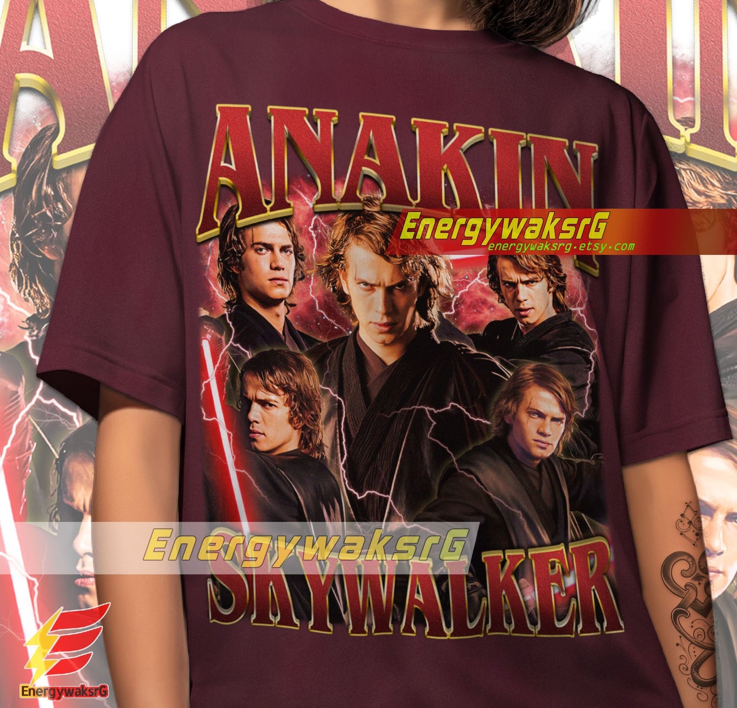 Anakin Skywalker Vintage 90'S T-Shirt - Retro Star Wars Fan Tee, Classic 90S Style