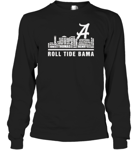 Alabama Roll Tide Bama Players Names City T-Shirt