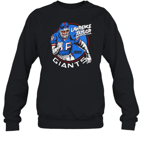 Lawrence Taylor New York Giants Caricature Retired Player T-Shirt