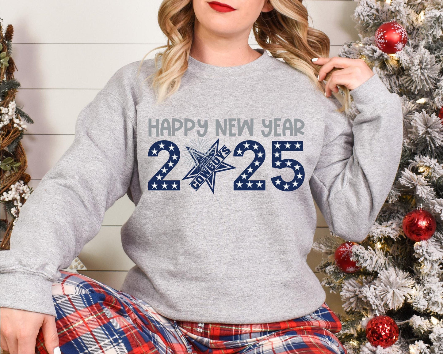 Happy New Year Western Cow Farm Party Tee