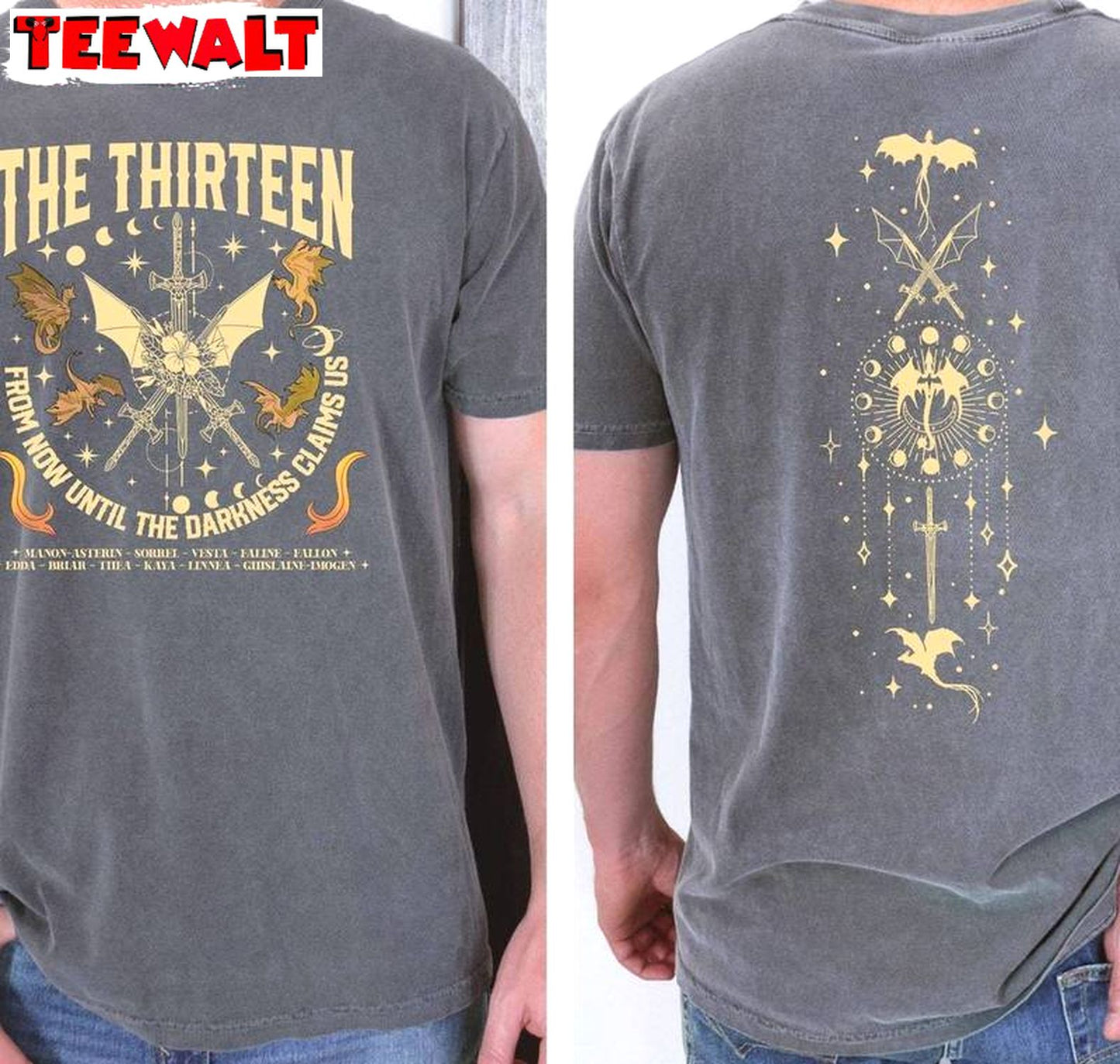 Neutral The Thirteen Throne Of Glass Shirt, From Now Until The Darkness Claims Us Sweater Tank Top