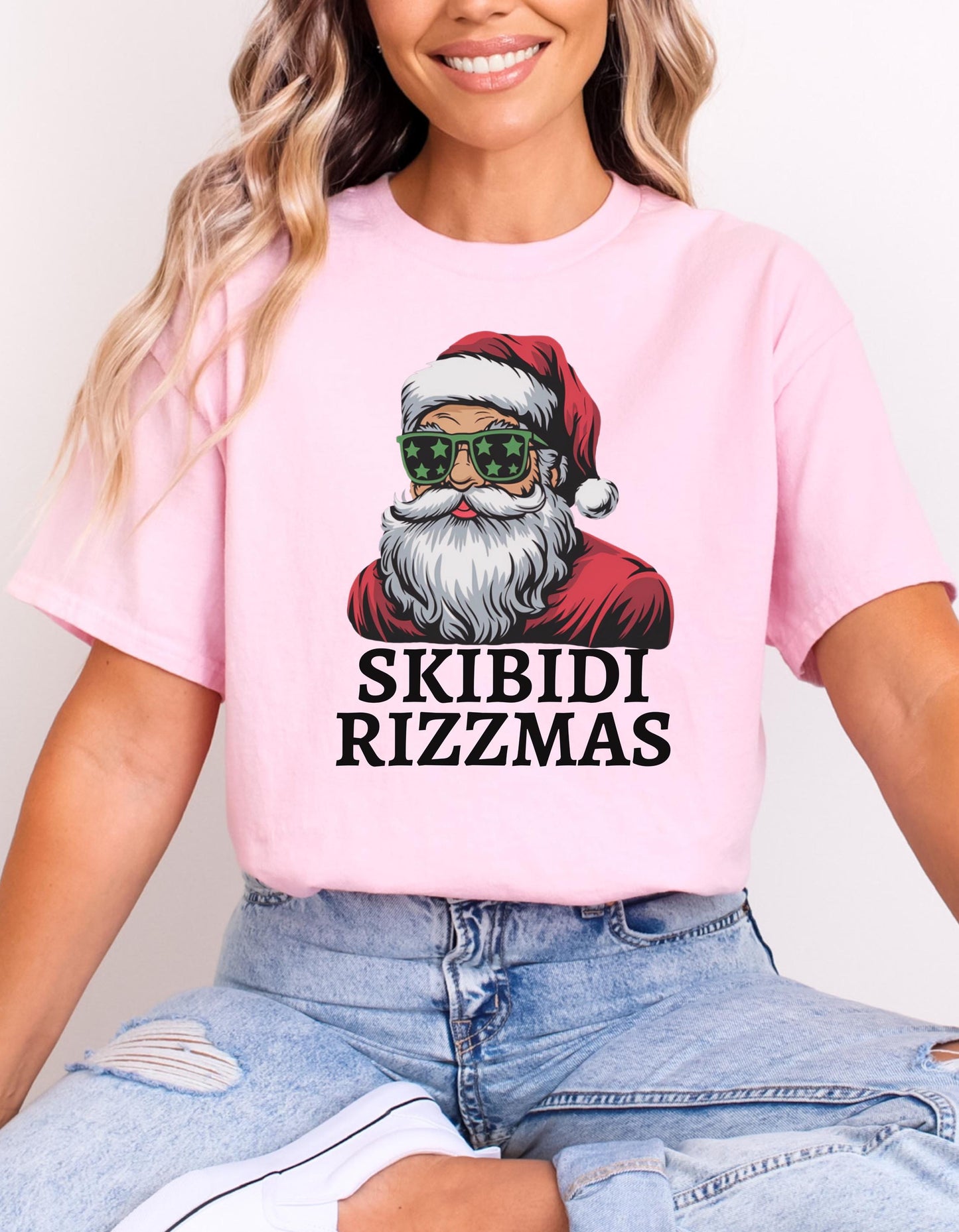 Skibidi Rizzmas Santa Claus Charisma Unisex Holiday T-Shirt