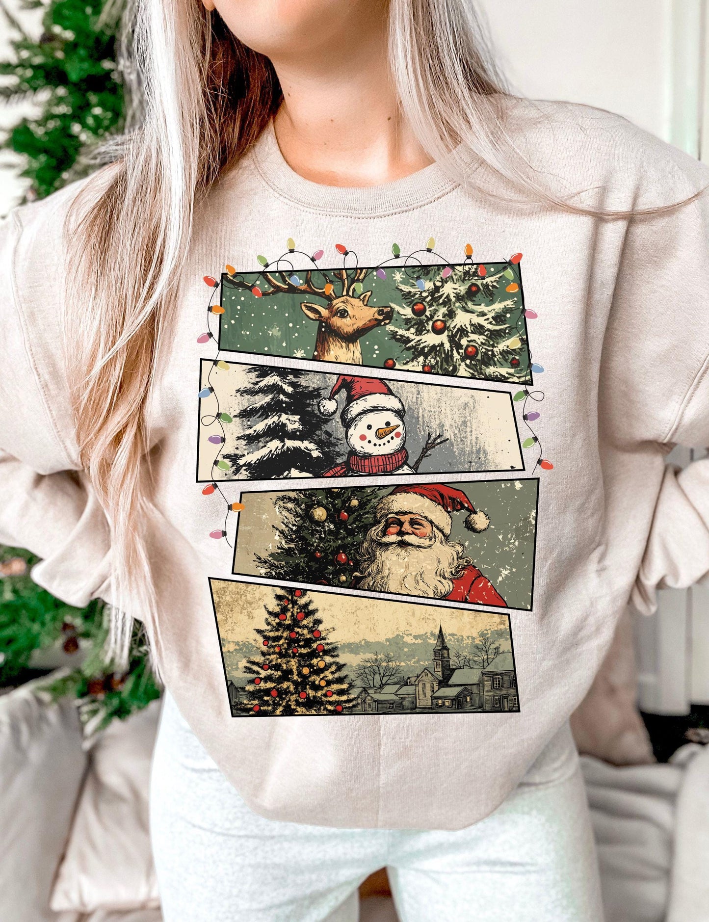 Retro Groovy Christmas Tee Funny Holiday Top