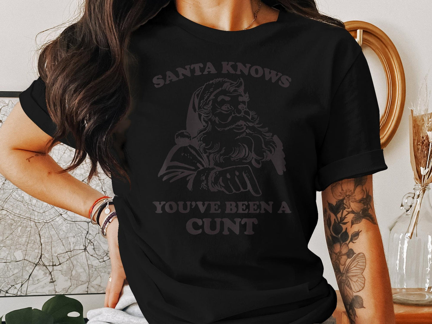 Santa Merry Xmas Wildcats Kentucky Big Blue Shirt