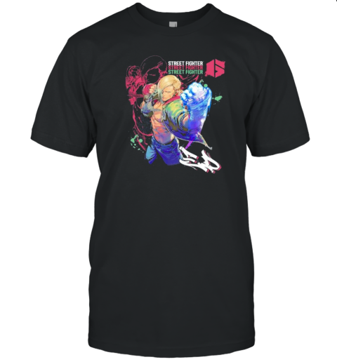 Capcom Sf6 Ed Oversized Print Street Fighter T-Shirt