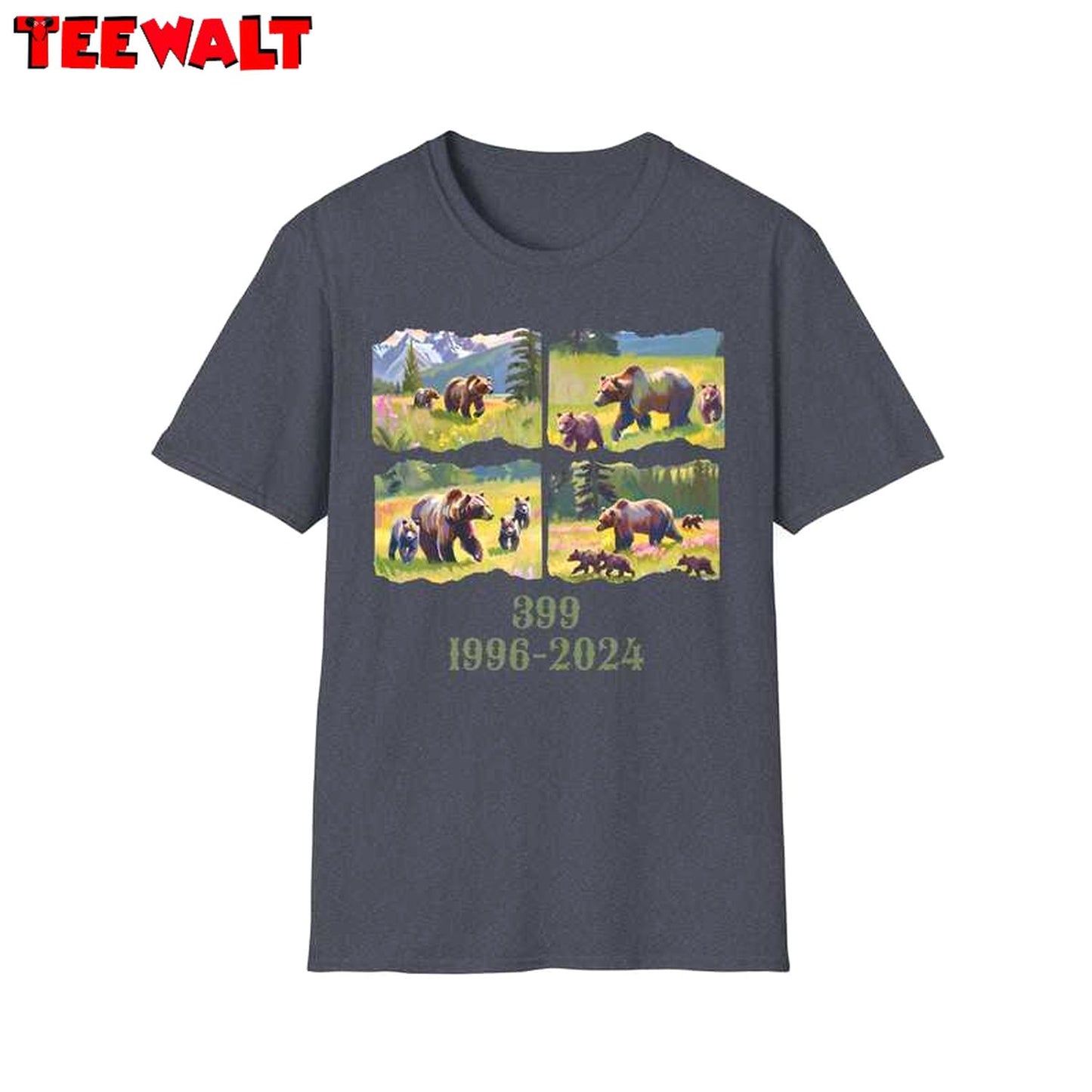 Teton 399 Shirt Wildlife Outdoor Shirt, Grizzly And Cub Bear Shirts