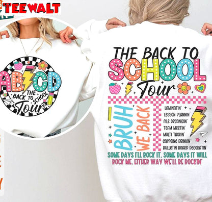 Cute Bruh We Back Sweatshirt , New Rare The Back To School Tour