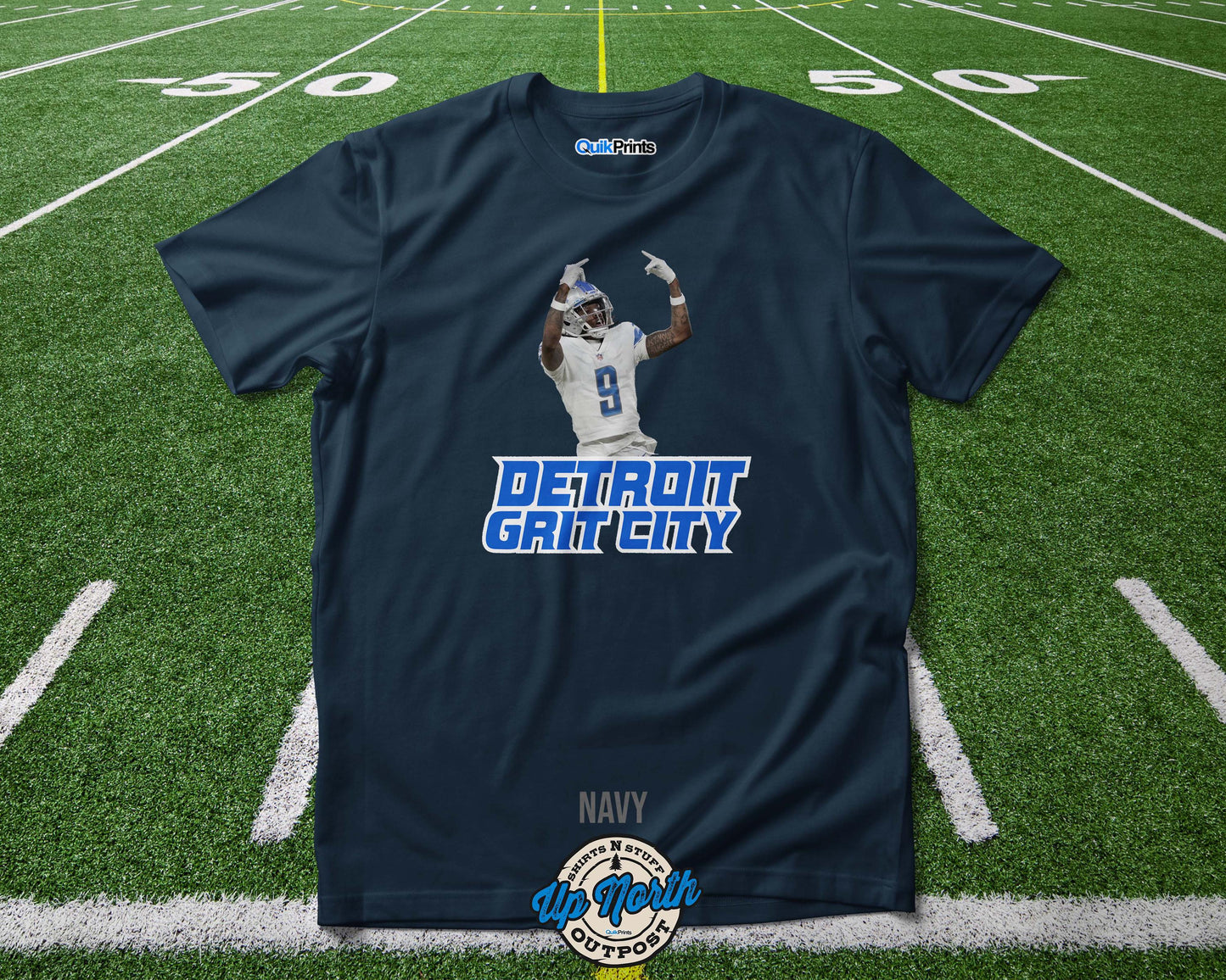 Detroit Grit City Jamo - Custom Detroit Football T-Shirt