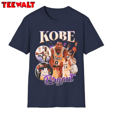 Modern Black Street Unisex T Shirt , New Rare Kobe Bryant Shirt Long Sleeve