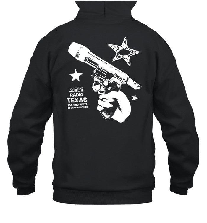 Beythoven Cowboy Carter Kntry Radio Texas 100,000 Watts Of Healing Power Hooded Sweatshirt