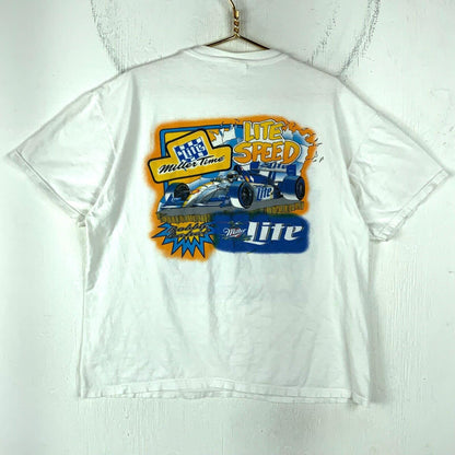 NHRA Drag Racing T-Shirt 1997 Bobby Rahal Miller Lite XL