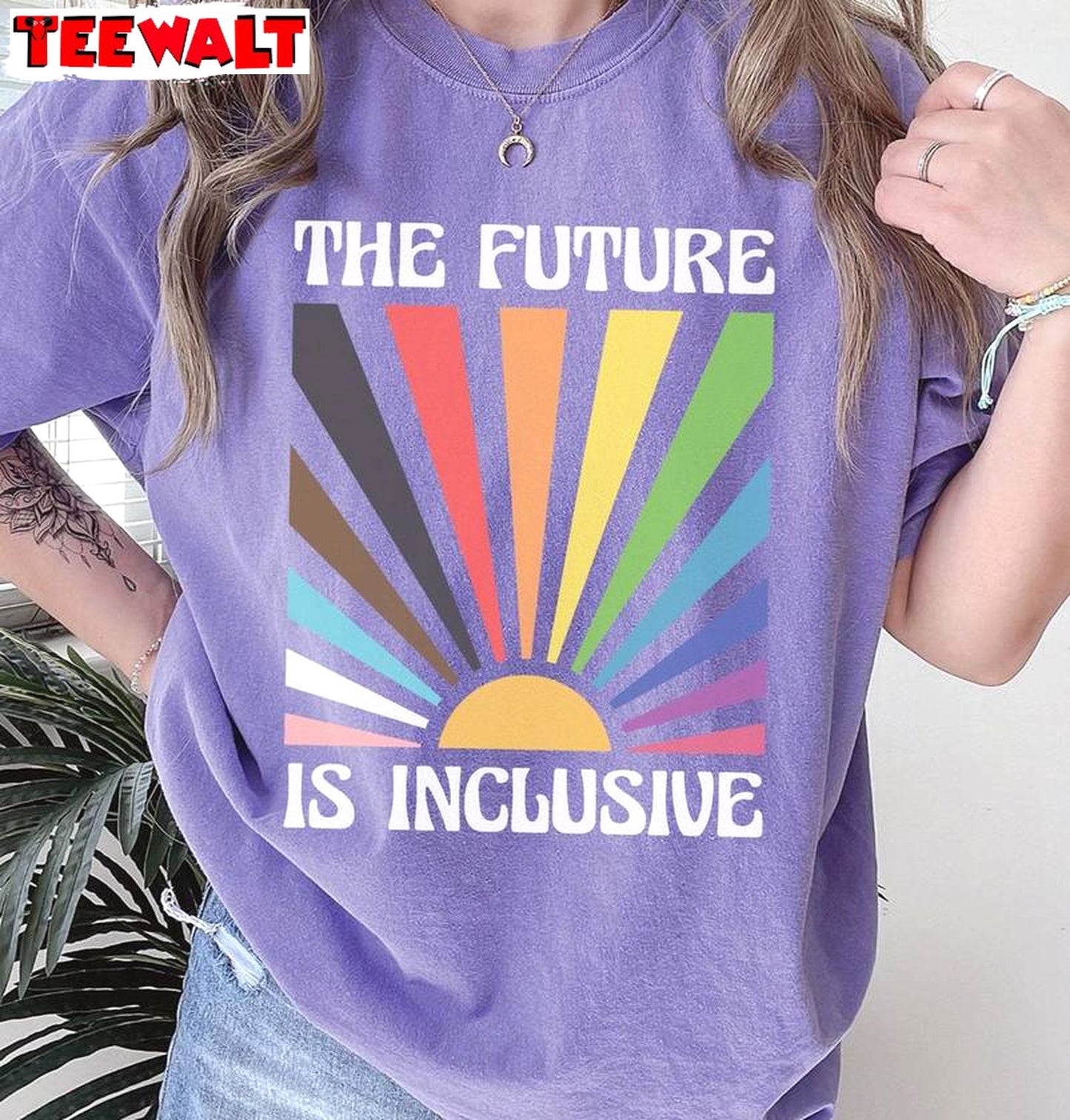 The Future Is Inclusive Limited Shirt, Comfort Colors Reg Crewneck Long Sleeve