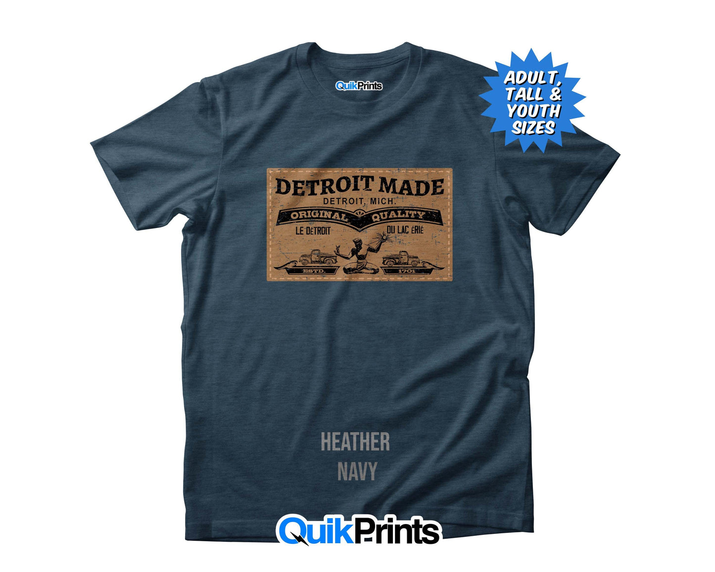 Detroit Made Patch Shirt - Custom T-Shirts For All Sizes