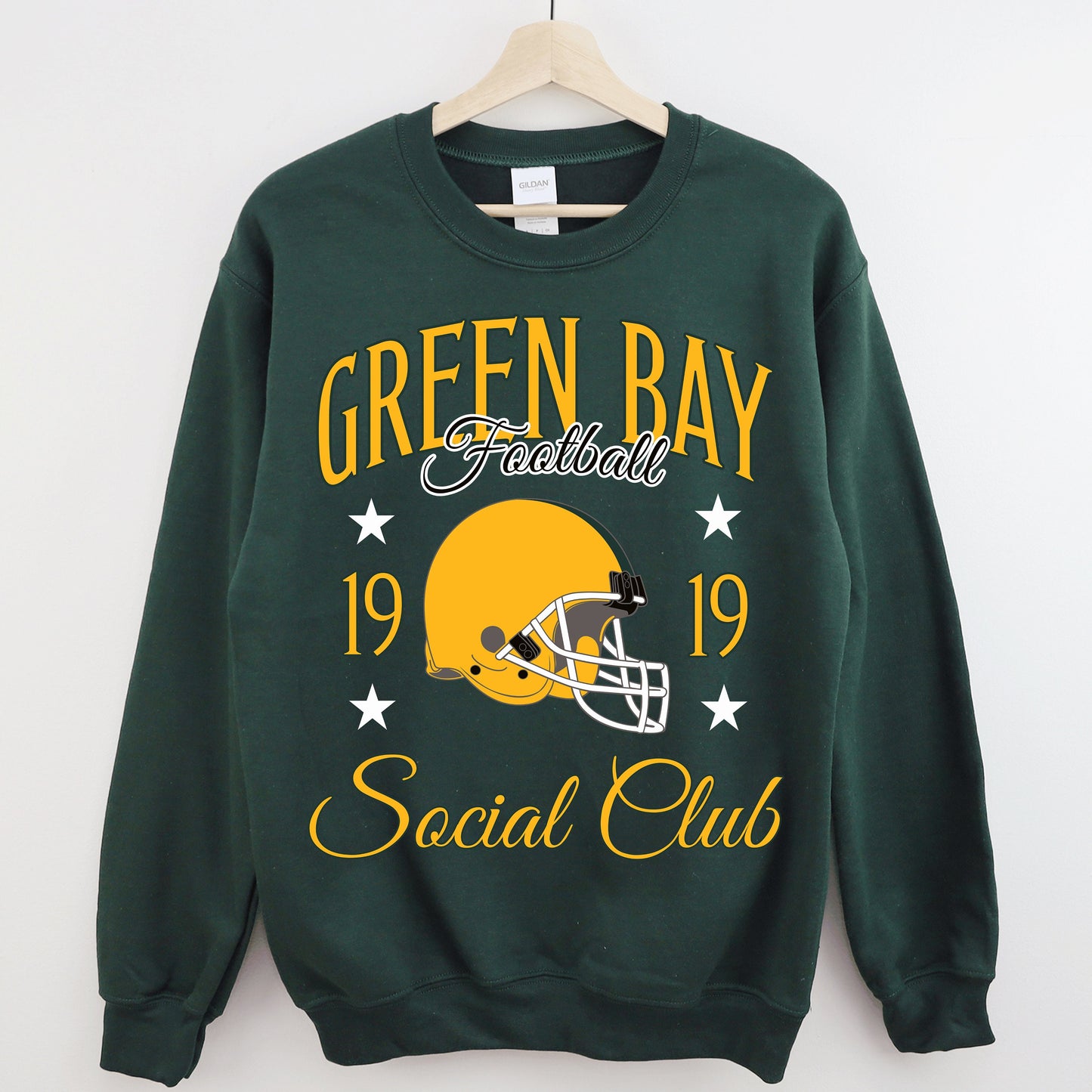 Green Bay Football Sweatshirt, Packers Crewneck, Vintage Football Sweater