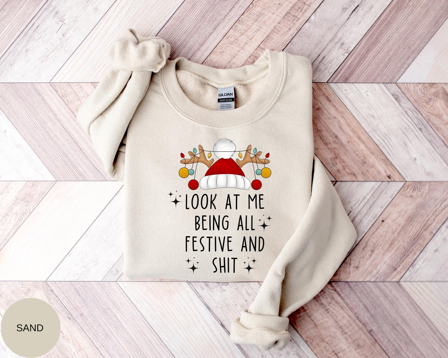 Look At Me Being Festive Holiday Humor Shirt