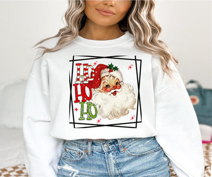 Ho Ho Ho Retro Santa Christmas Tree Shirt