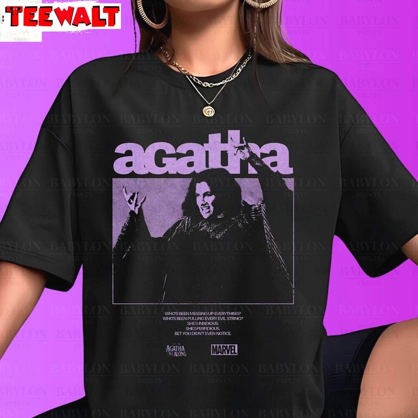 Agatha All Along T Shirt, Marvel Show Shirt, Disney Wandavision Tee