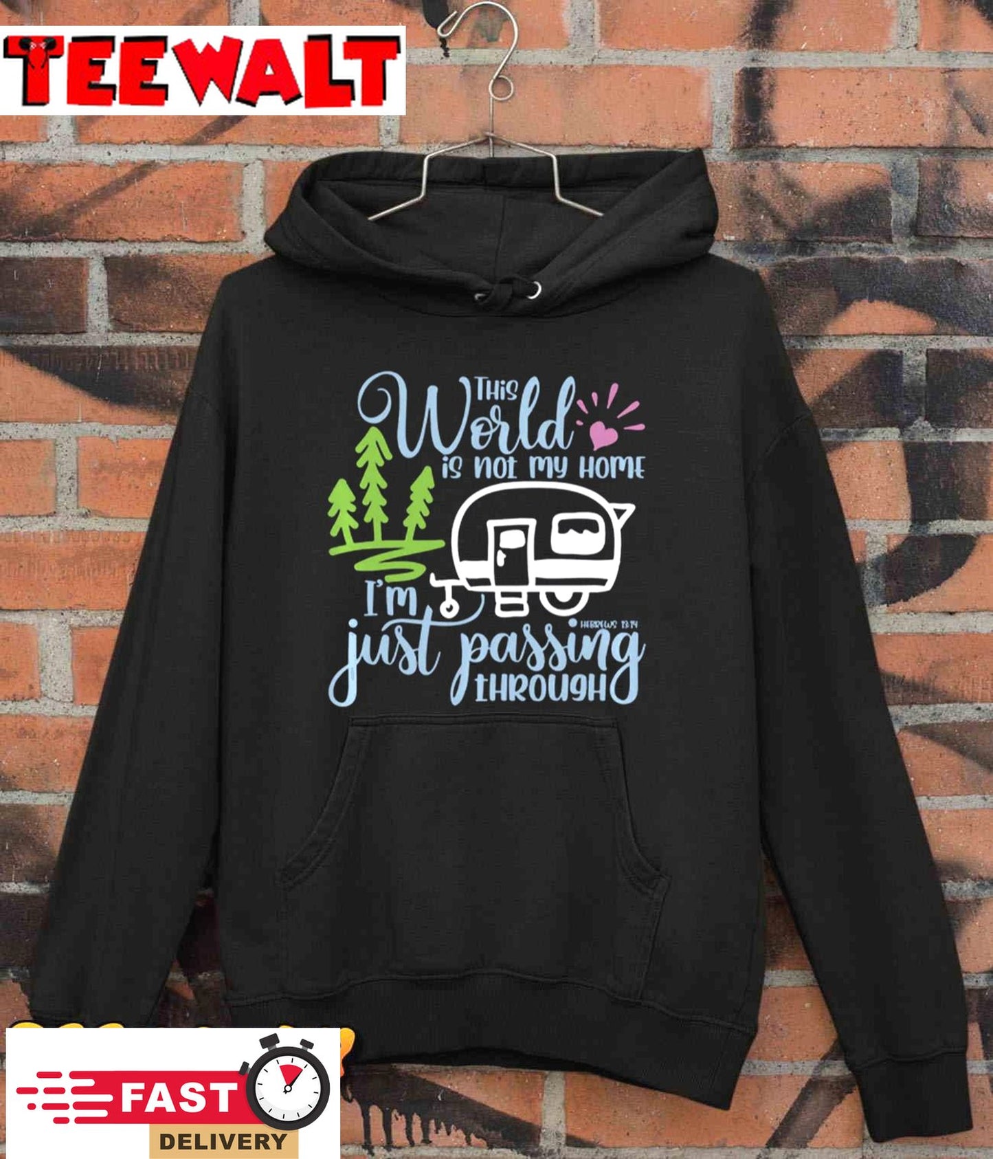 This World Is Not My Home I'm Only Passing Camping Camper Pullover Hoodie