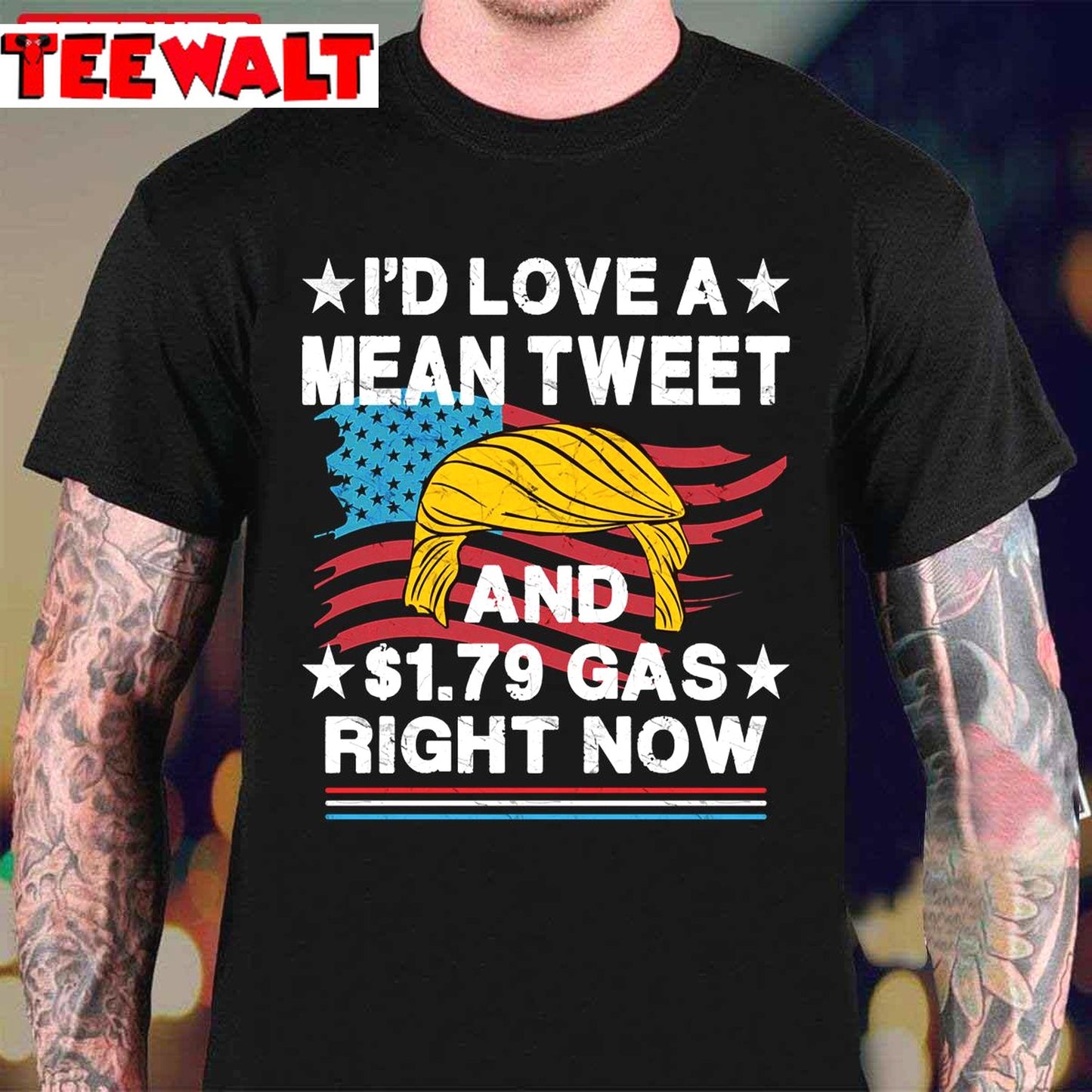 I'd Love A Mean Tweet And $1.79 Gas Right Now Vintage Unisex T-Shirt