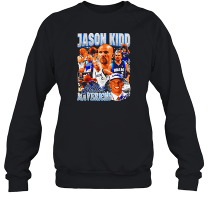 Jason Kidd Dallas Mavericks Basketball Graphic Signature 2024 T-Shirt