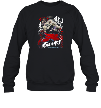 Capcom Sf6 Gouki Oversized Print Street Fighter T-Shirt