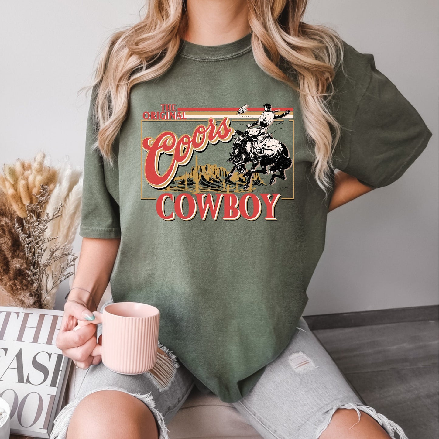 Coors Original Cowboy Rodeo Western Tee