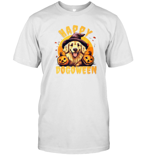 Happy Dogoween Golden Retriever Halloween T-Shirt