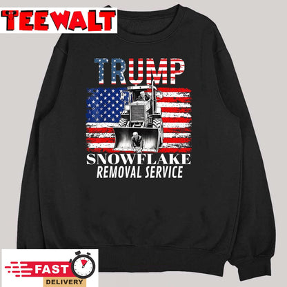 Trump Snowflake Removal Service Funny Donald Trump 2024 T-Shirt