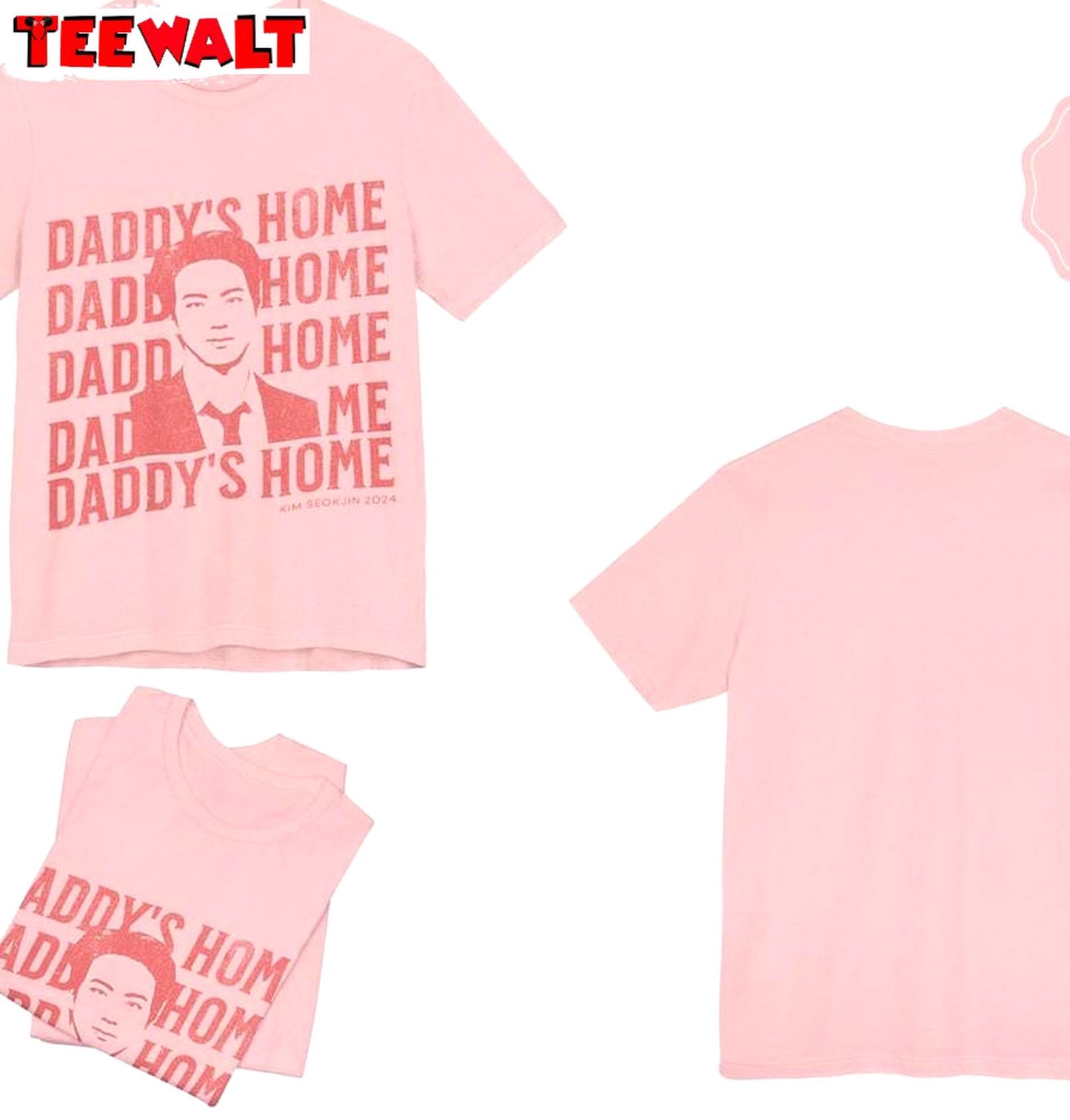 Groovy Daddy's Home T Shirt , Must Have Bts Jin Unisex Hoodie Short Sleeve