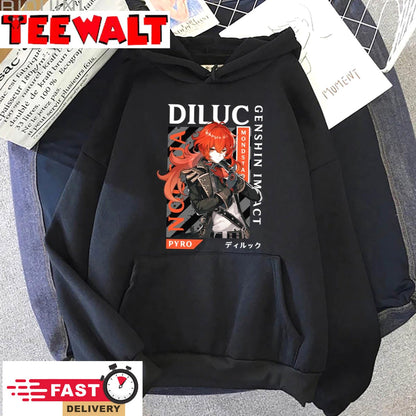 Diluc Genshin Impact Fanmade Unisex Sweatshirt