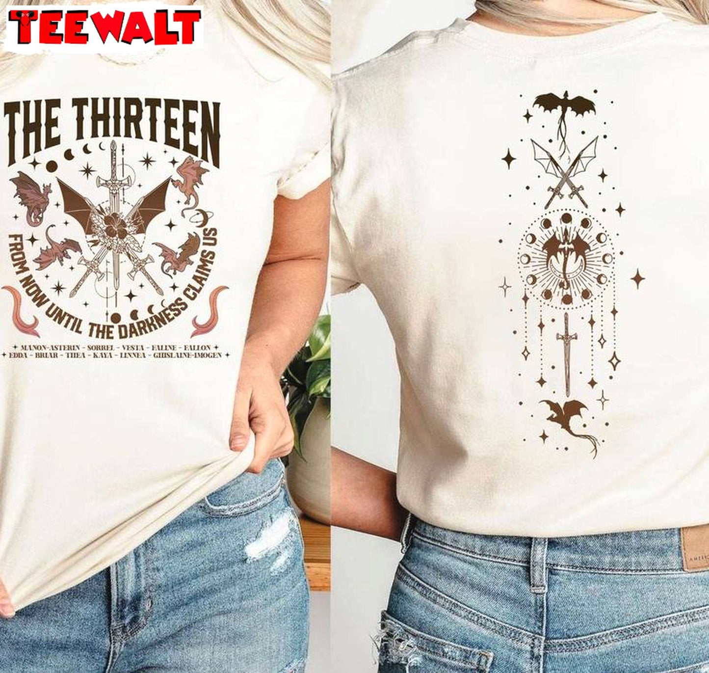 Neutral The Thirteen Throne Of Glass Shirt, From Now Until The Darkness Claims Us Sweater Tank Top