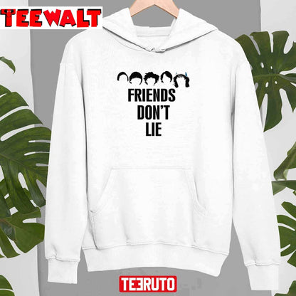 Friends Don't Lie Stranger Things Friend Minimalist Art Unisex Sweatshirt