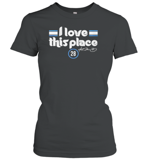 Philadelphia Phillies Alex Bohm I love this place signature T-Shirt