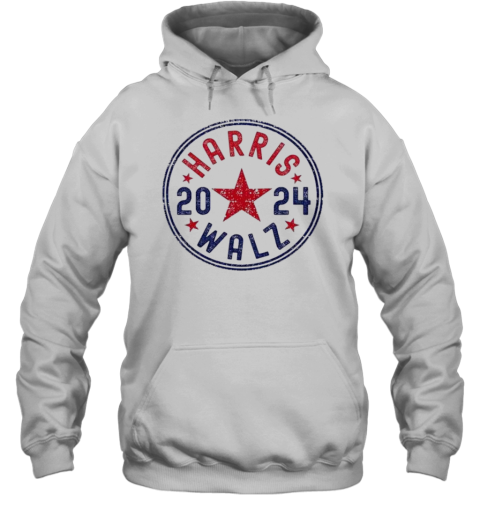 Harris Walz 2024 Star Logo Vote Kamala Harris For The President 2024 T-Shirt