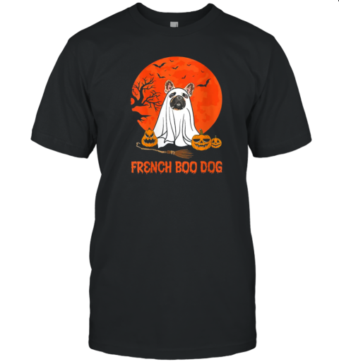 Funny French Boodog Halloween Teacher T-Shirt