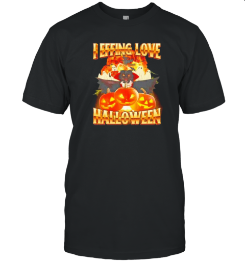 I Effing Love Halloween Cat Dracula T-Shirt