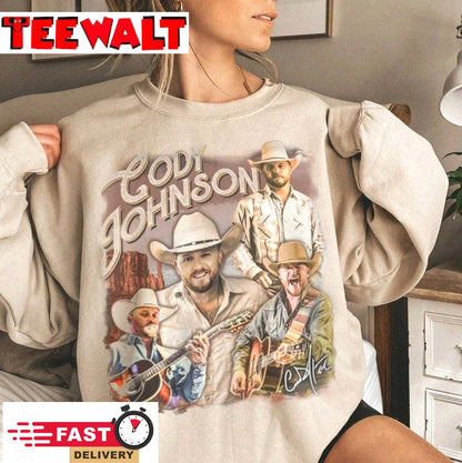 Vintage Cody Johnson Shirt, The Leather Tour 2024 New Album T Shirt